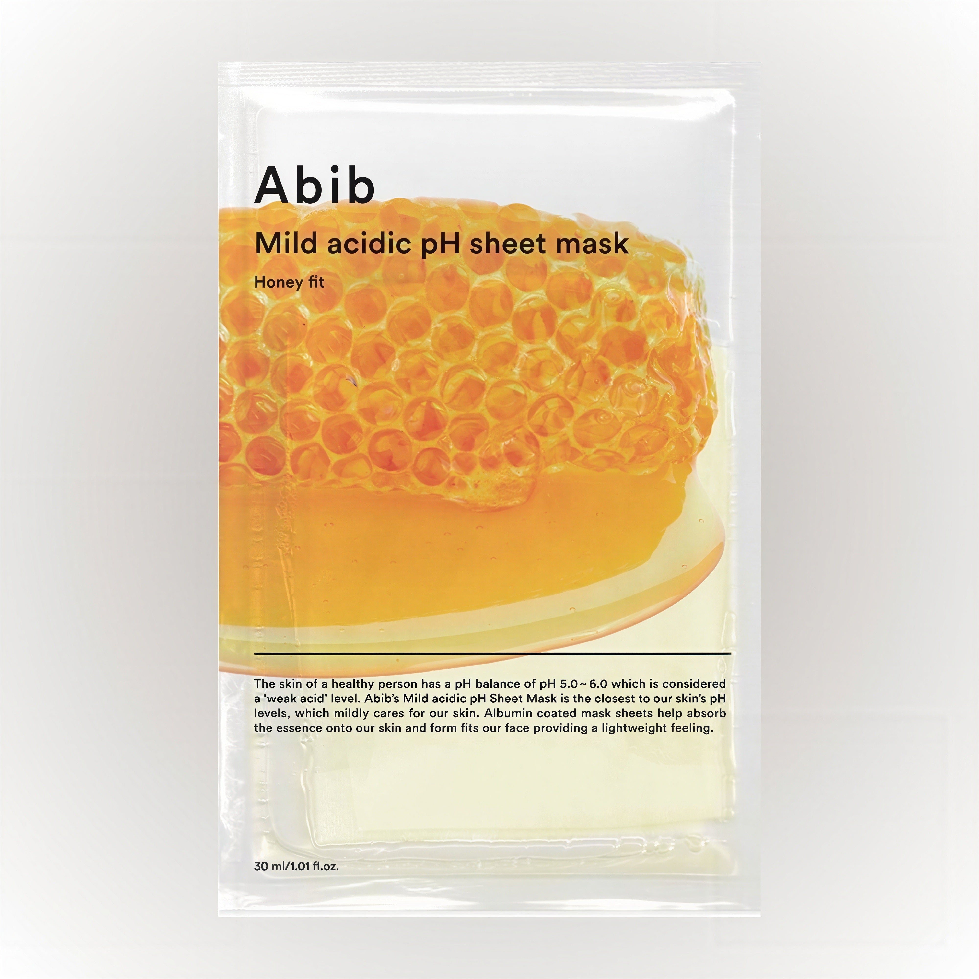 Mild Acidic Ph Sheet Mask Honey Fit 30ml