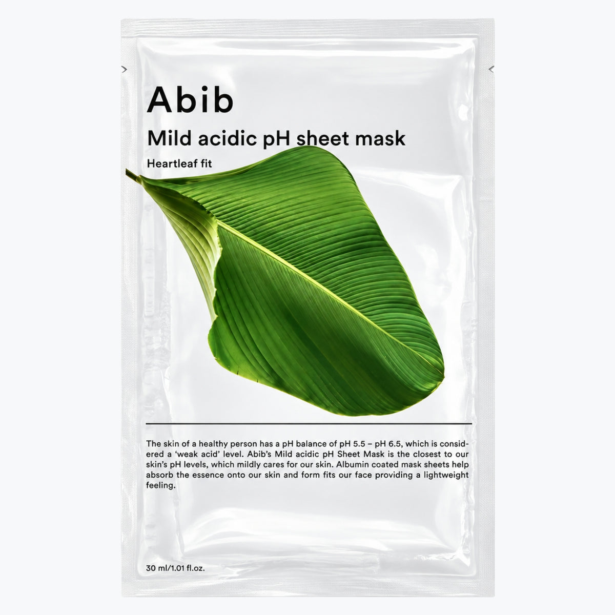 Abib Mild Acidic pH Sheet Mask Heartleaf Fit 30ml