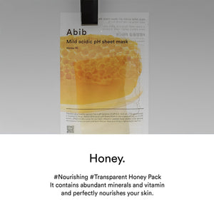 Abib Mild Acidic pH Sheet Mask Honey Fit 30ml - | SKNLÛX