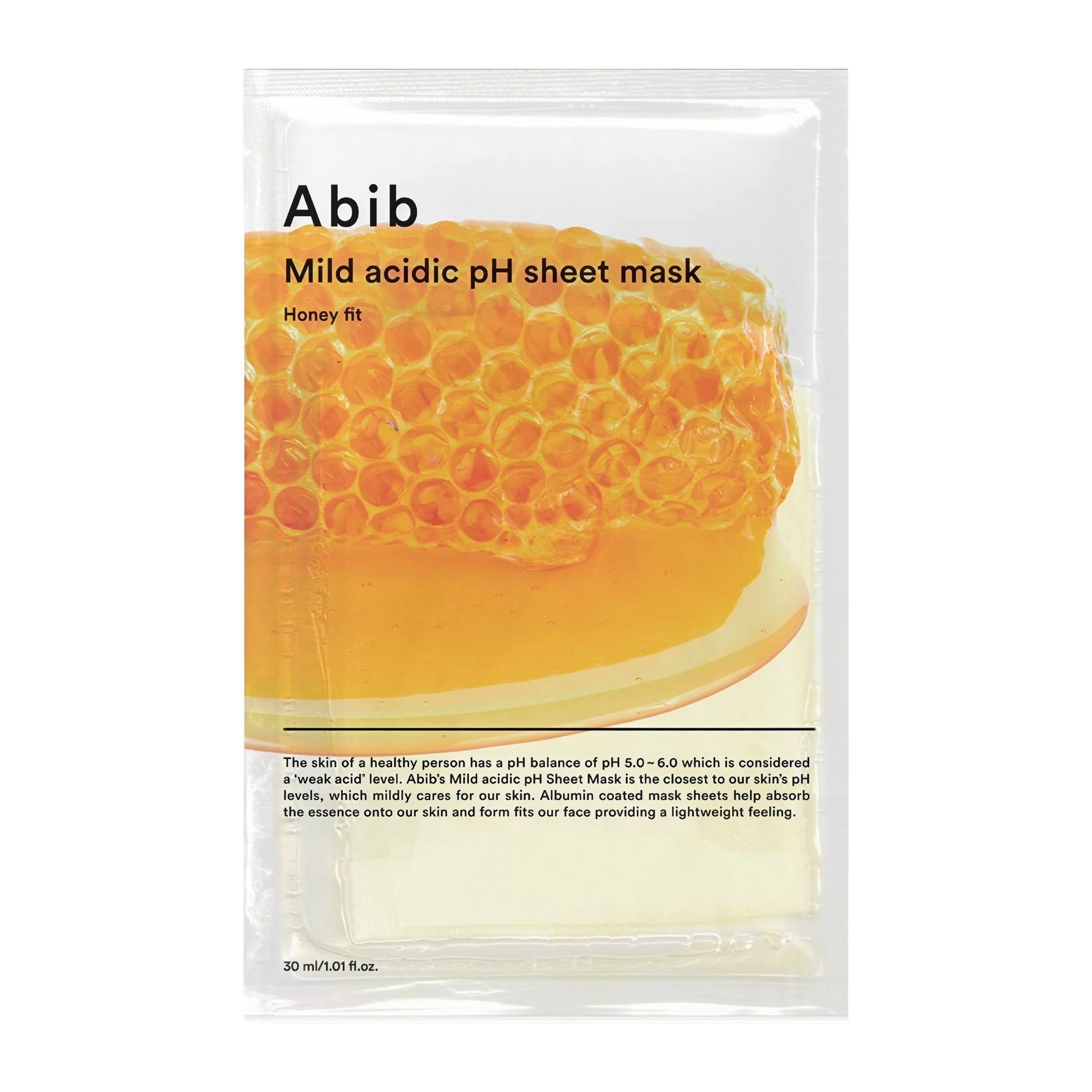 Abib Mild Acidic pH Sheet Mask Honey Fit 30ml