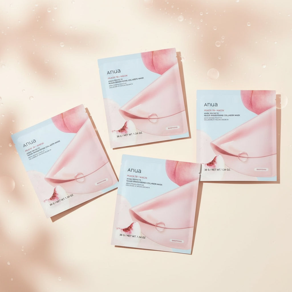 Anua Peach 70 Niacin Brightening Collagen Mask 4-pack