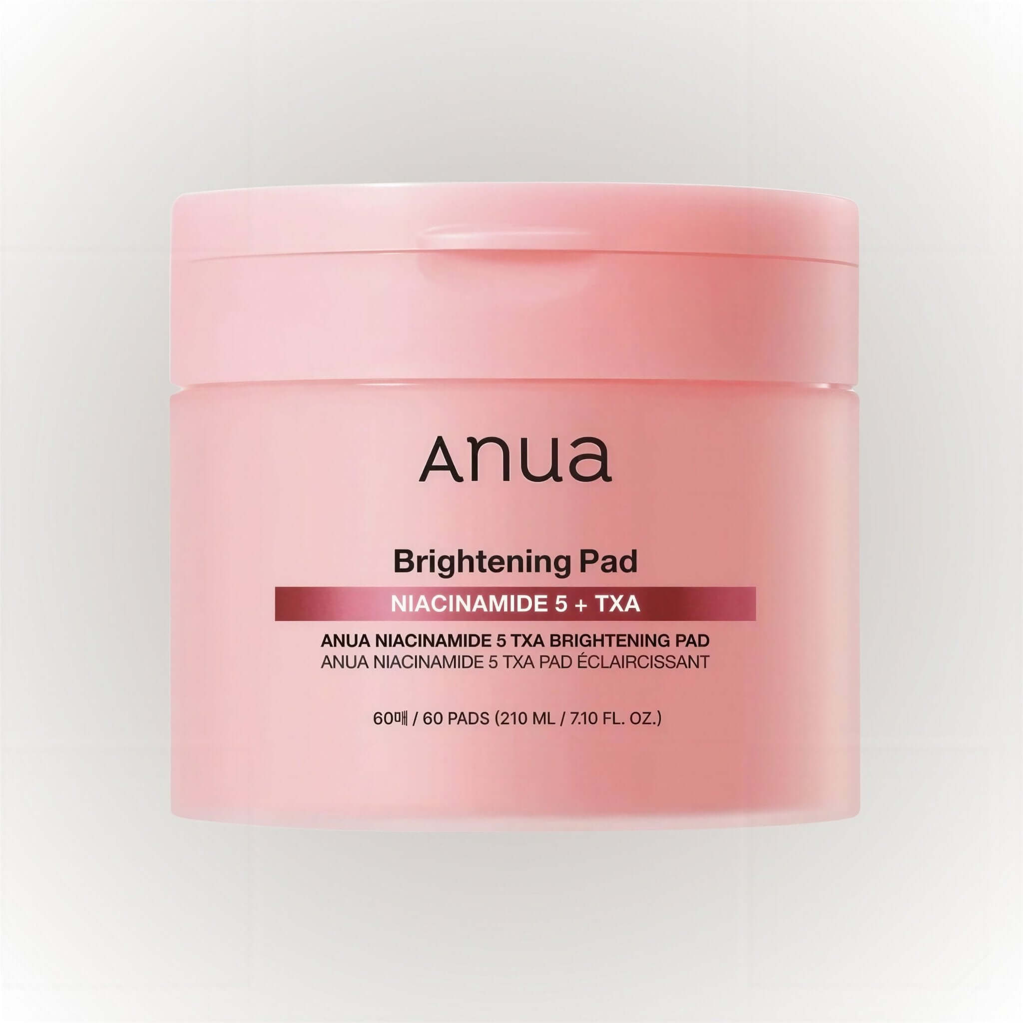Anua Niacinamide 5 TXA Brightening Pad 60 pads, 210 ml, för klarare och mer jämn hudton.