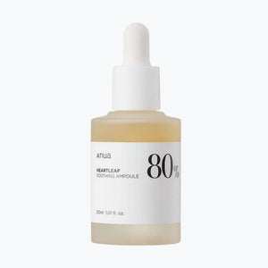 Anua heartleaf-ampull med pipett, 80% och 30 ml i brun glasflaska