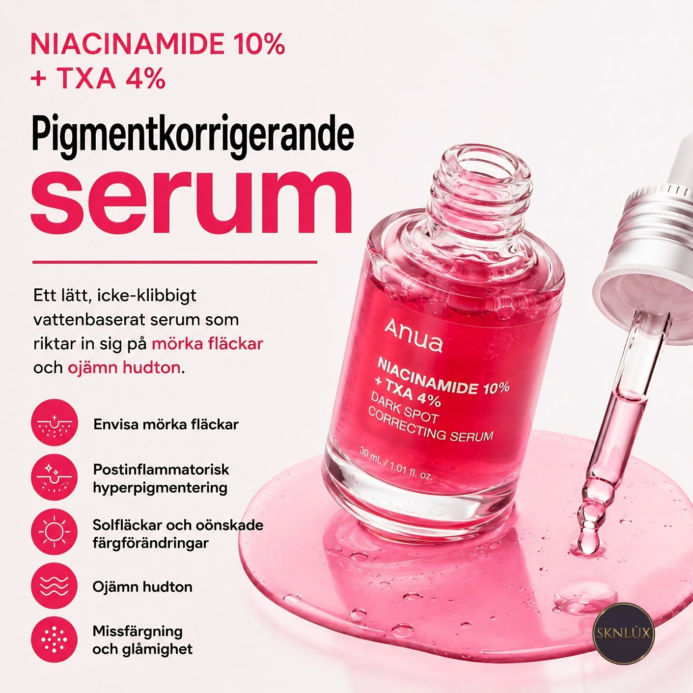 Anua Niacinamide 10% + TXA 4% Serum 30ml - | SKNLÛX