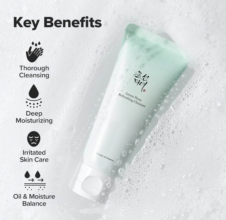 Beauty Of Joseon Green Plum Refreshing Cleanser 100ml - | SKNLÛX