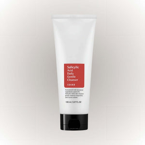 COSRX Salicylic Acid Daily Gentle Cleanser 150ml i en stor tub med röd etikett.