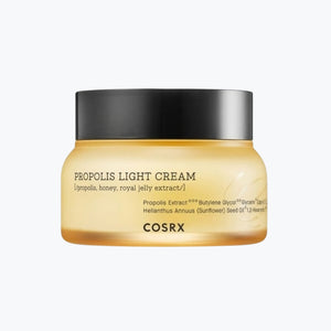 Propolisljust kräm-burk med silverlock och ljus beige gelkräm, COSRX