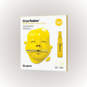 Dr.Jart+ Cryo Rubber Brightening Mask för kylning och hudljusning med vitamincase.