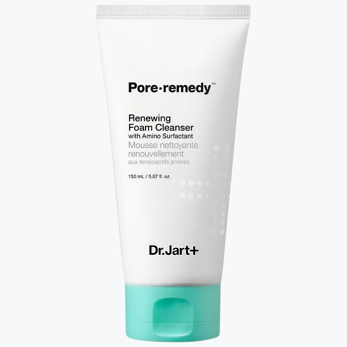 Ansiktsrengöringsskum i vit tub med turkos botten, Dr.Jart+ Pore remedy