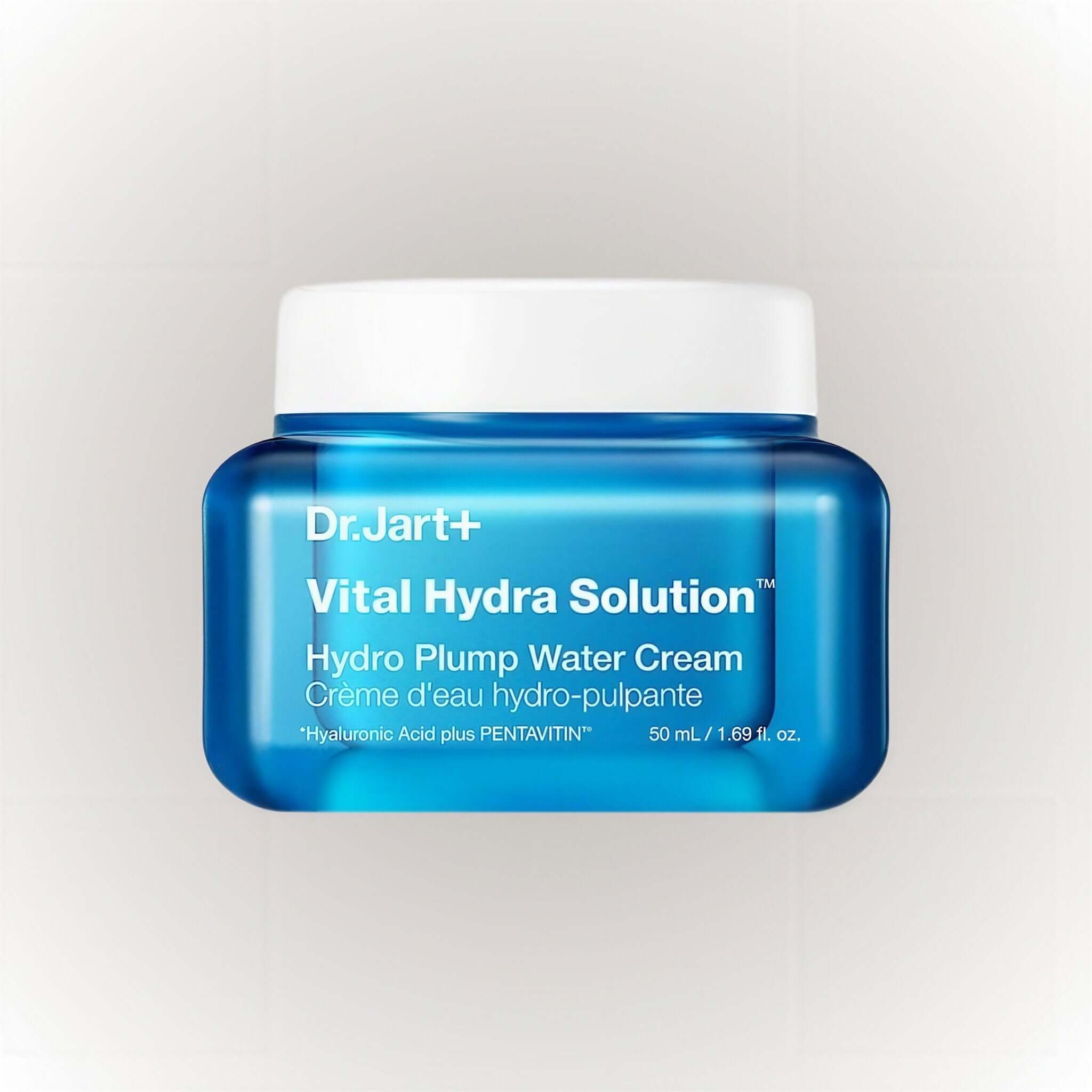 Dr.Jart+ Vital Hydra Solution Hydro Plump Water Cream 50ml i transparent förpackning med vit lock.