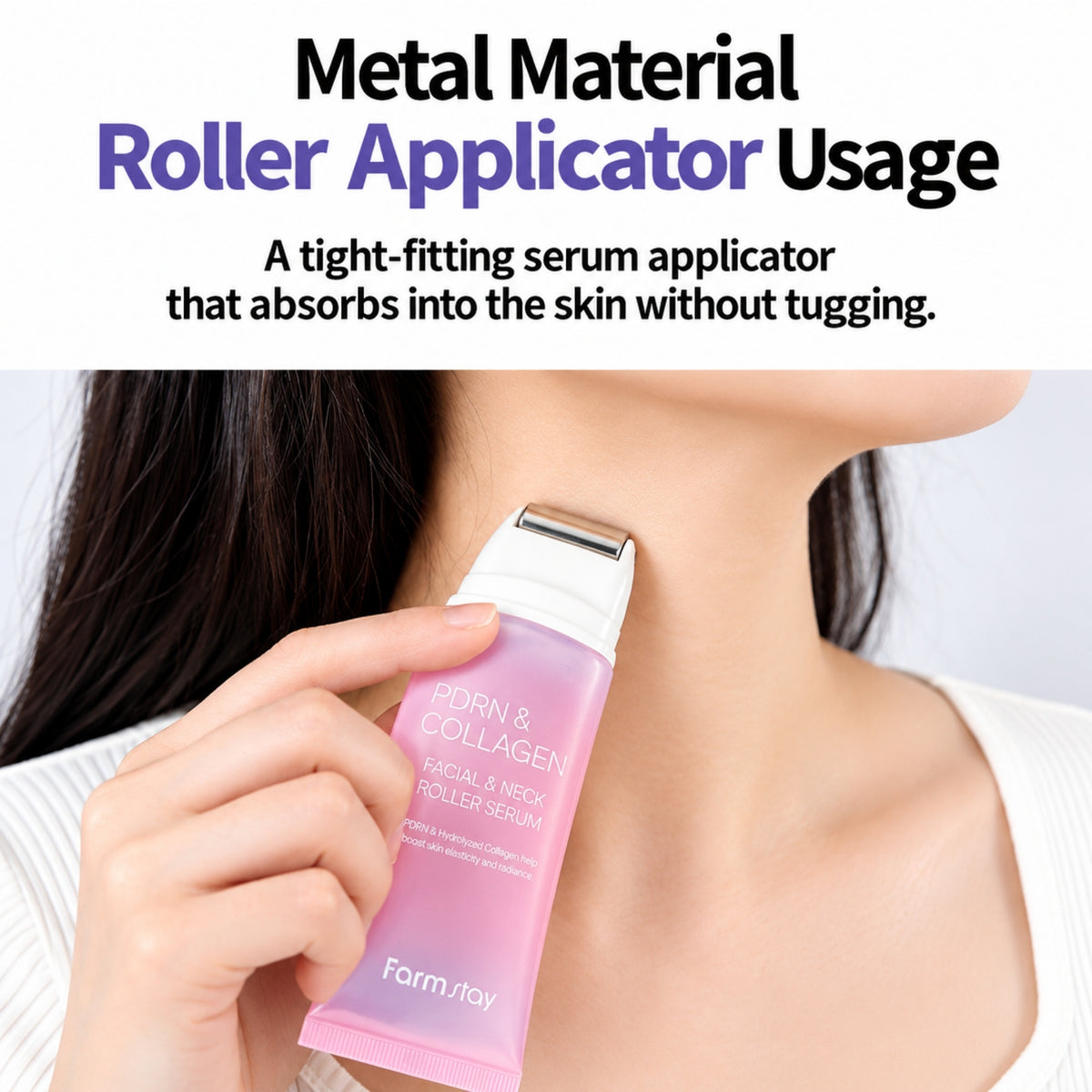 Farm stay PDRN & Collagen Facial & Neck Roller Serum 100ml