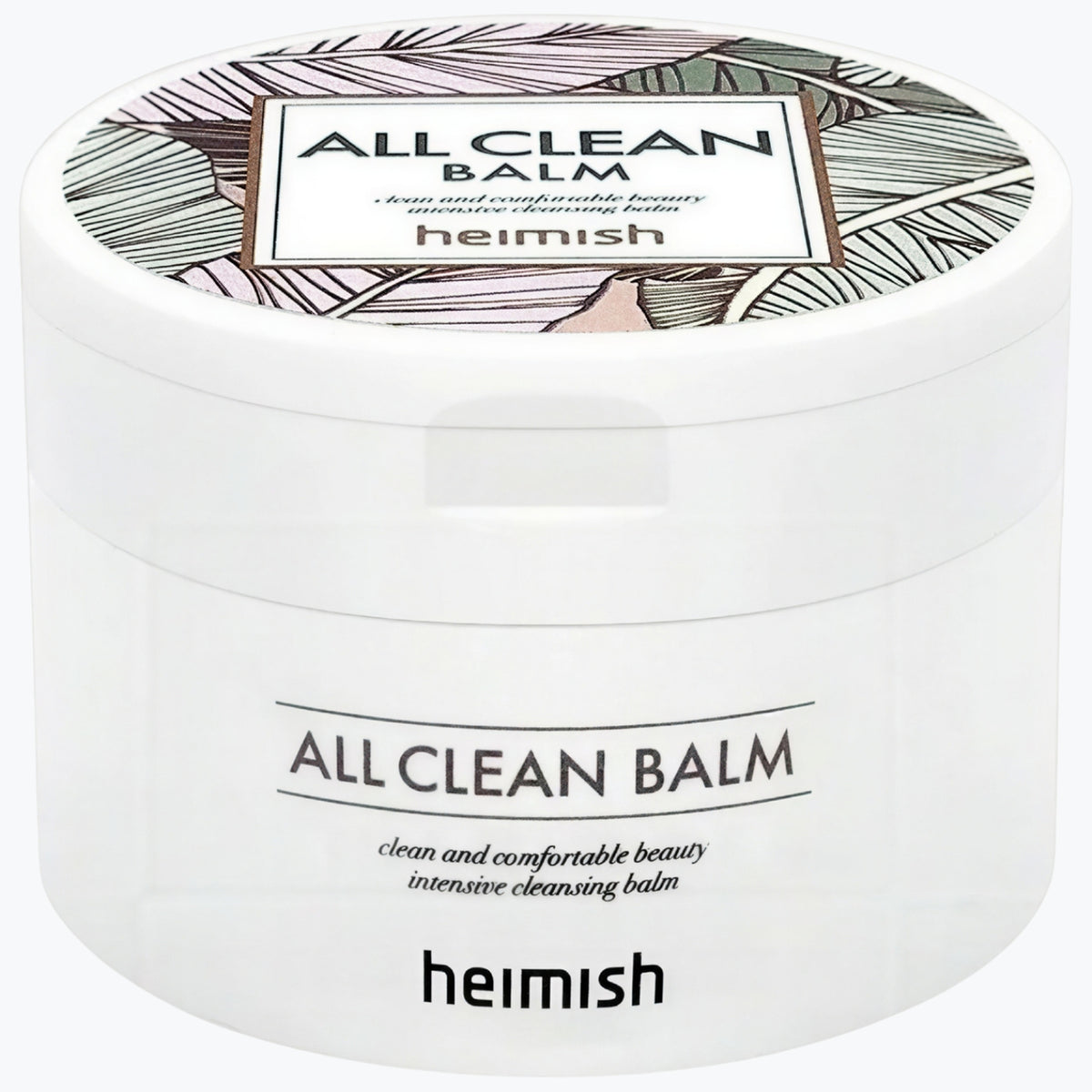 Heimish All Clean Balm i vit burk med lock och etikett