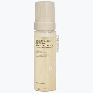 HEVEBLUE bubble cleanser i flaska med pump, klarbeige 200 ml
