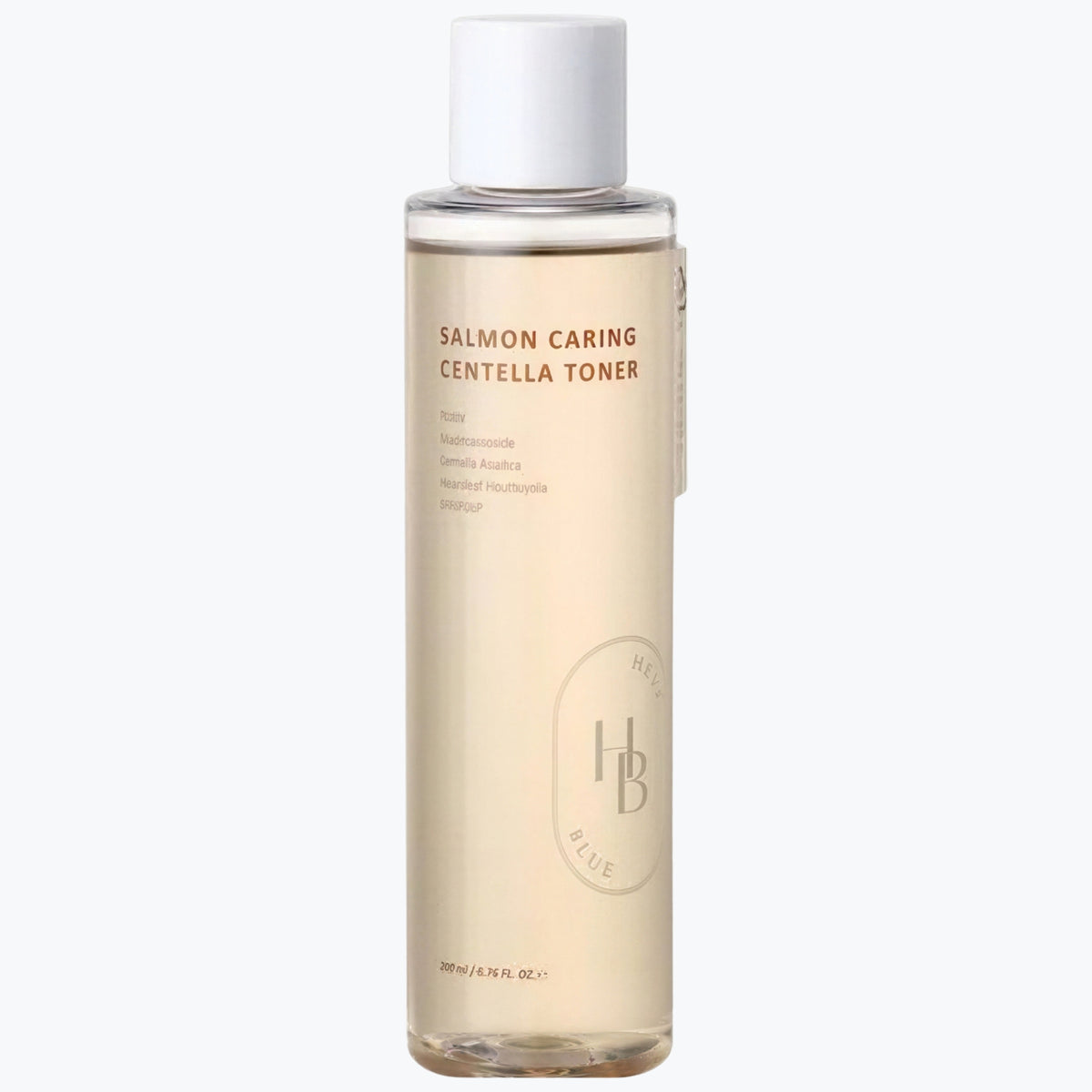 HEVEBLUE ansiktstoner i klar flaska med silverlock, 200 ml