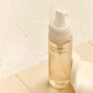 Heveblue Salmon Caring Centella Bubble Cleanser 200ml - | SKNLÛX