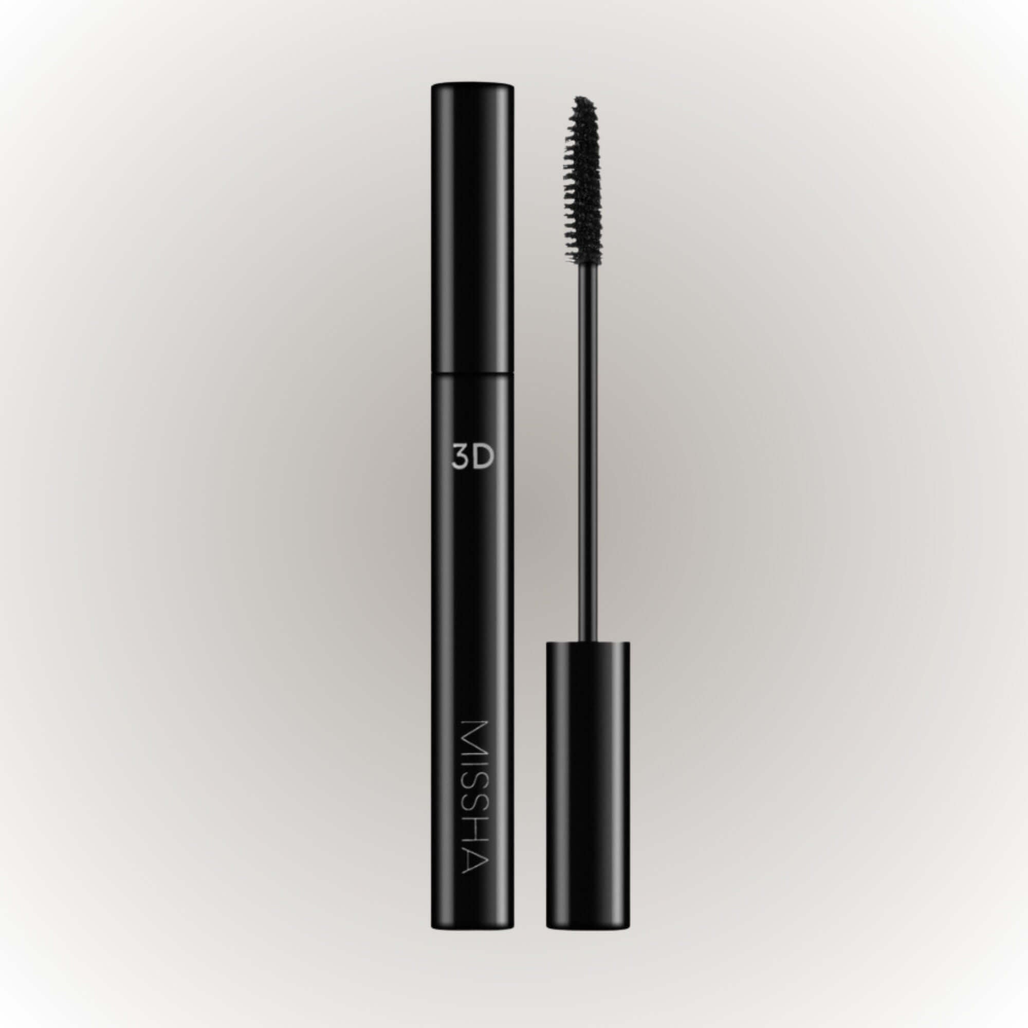 MISSHA Style 3D Mascara (Curling) 7g för volym och längd med trekantig borste.