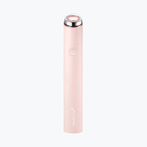 Medicube AGE-R booster i rosa, liten handhållen enhet med rund metallock