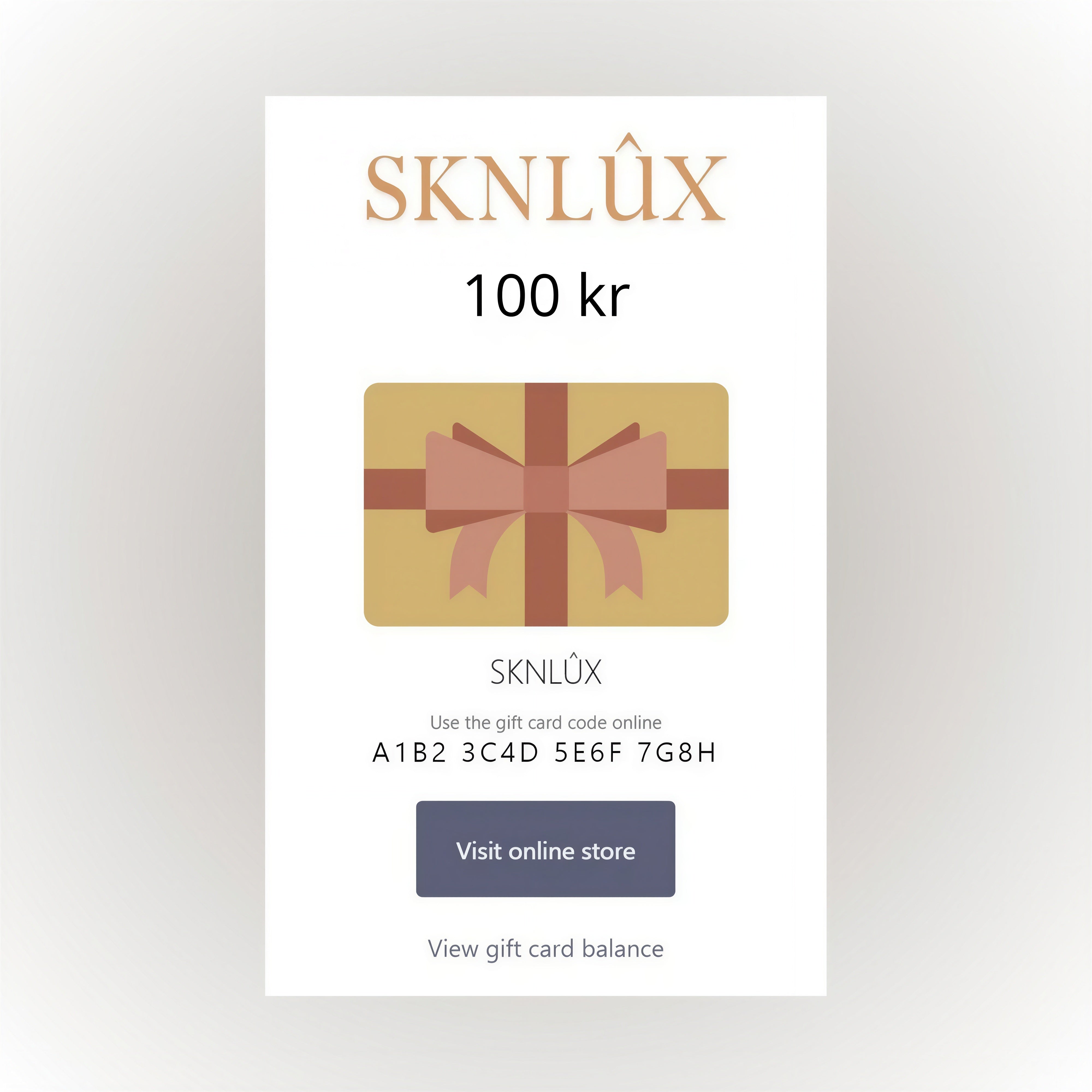 Digitalt Presentkort 100kr