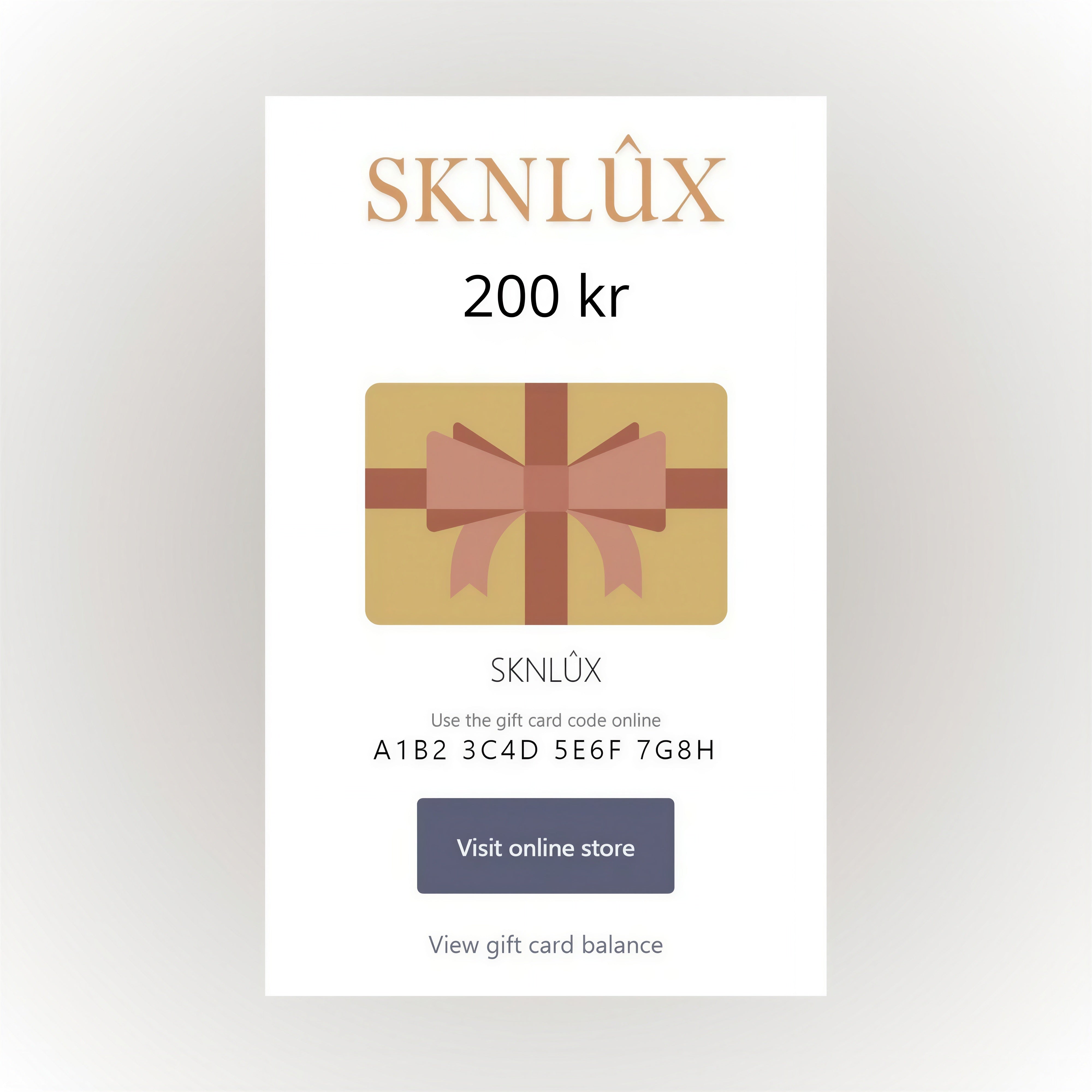 Digitalt Presentkort 200kr