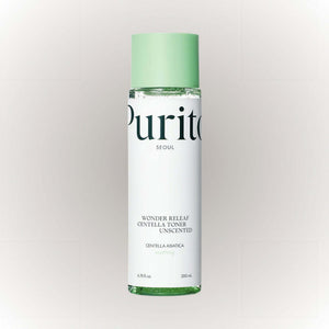 Purito SEOUL Wonder Releaf Centella Toner Unscented 200ml flaska med lugnande formula