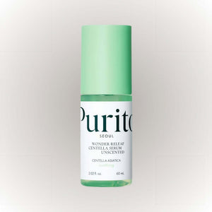 Purito SEOUL Wonder Releaf Centella Serum 60ml med lugnande och barriärstärkande egenskaper.