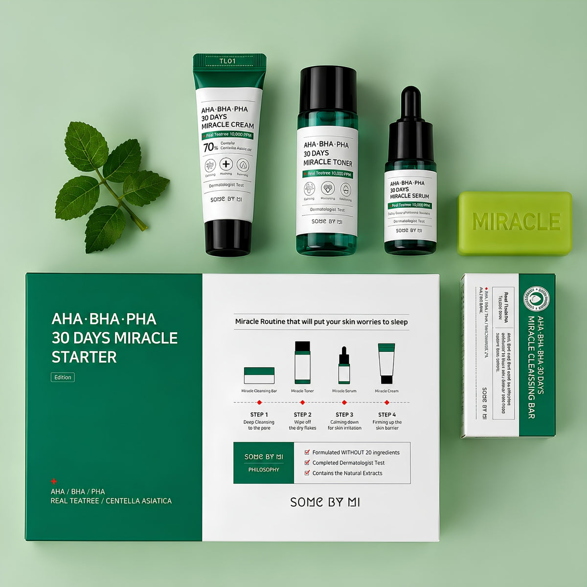 SOME BY MI AHA-BHA-PHA 30 Days Miracle Starter Kit 4-Delar