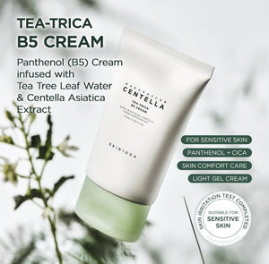 SKIN1004 Tea-Trica B5 Cream 75ml med Tea Tree och Centella Asiatica för känslig hy.