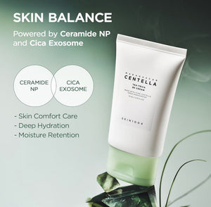 SKIN1004 Tea-Trica B5 Cream 75ml med Ceramide NP och Cica Exosome för balanserad hudvård.