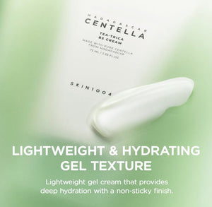SKIN1004 Tea-Trica B5 Cream 75ml visuellt med lätt gelkonsistens för djup återfuktning.
