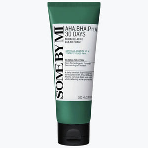 SOME BY MI rengöringsskum i grön tub med lock, AHA/BHA/PHA 100 ml