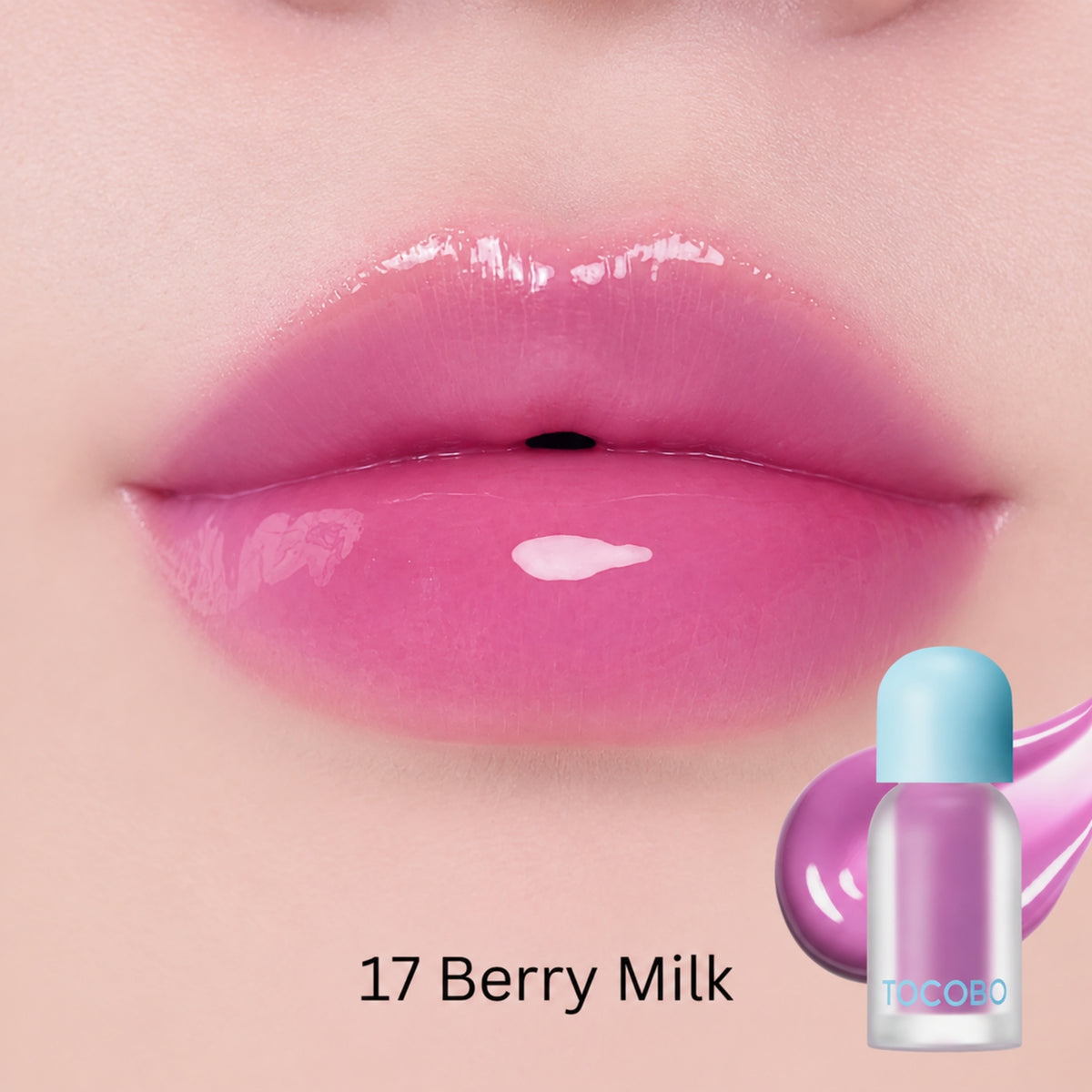 TOCOBO Juicy Berry Plumping Lip Oil #17 Berry Milk