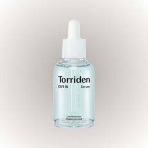 Torriden DIVE IN Low Molecule Hyaluronic Acid Serum 50ml flaska med serum för djup återfuktning
