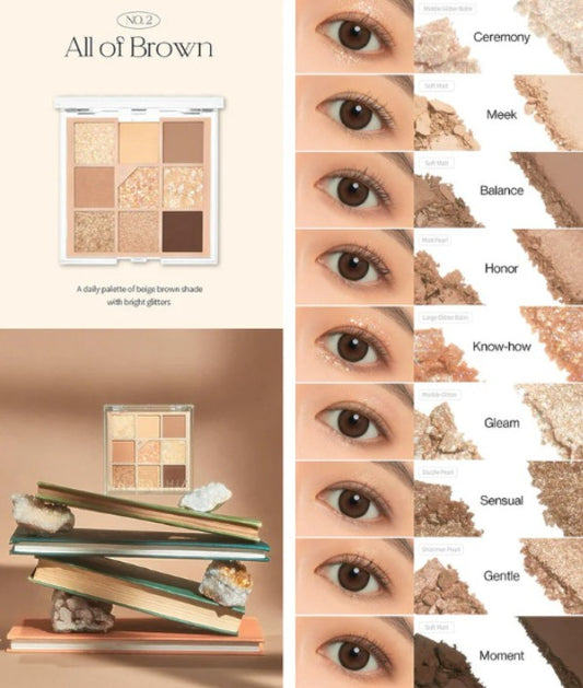 Unleashia Glitterpedia Eye Palette No.2 All of Brown