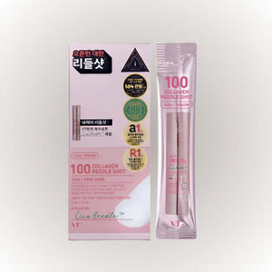 VT Cosmetics Collagen Reedle Shot 100 förhudvård, intensiv behandling med kollagen i ampullformat.