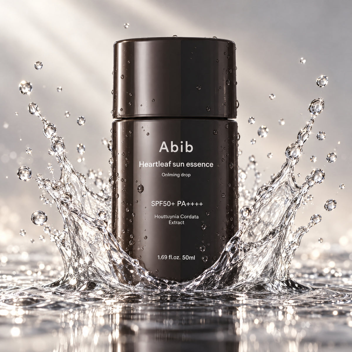 Abib solessensflaska 50 ml med vattenstänk, SPF50+ och PA++++.