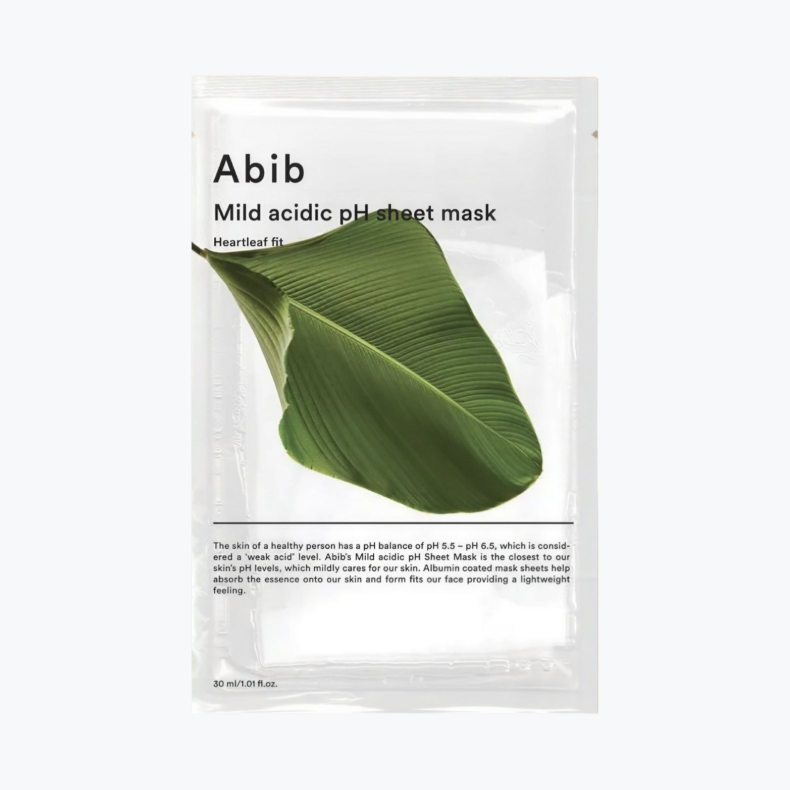 Abib Mild Acidic pH Sheet Mask Heartleaf Fit 30ml
