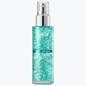 Anua ansiktsmist i turkos transparent flaska med pump, 100 ml