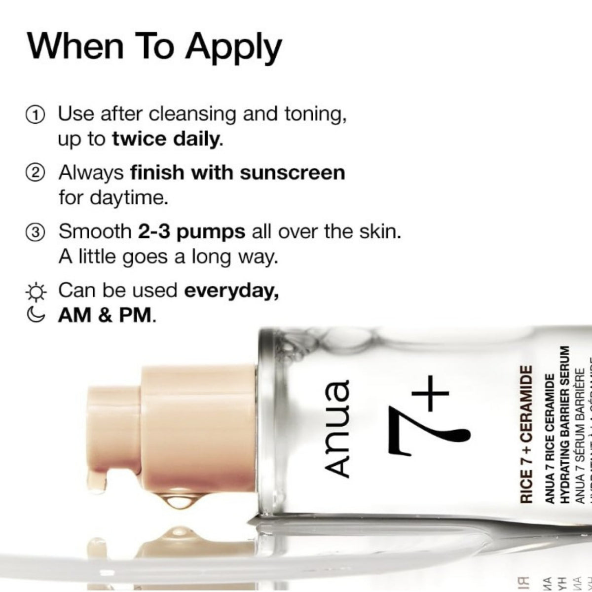 Anua 7 Rice Ceramide Hydrating Barrier Serum 50ml