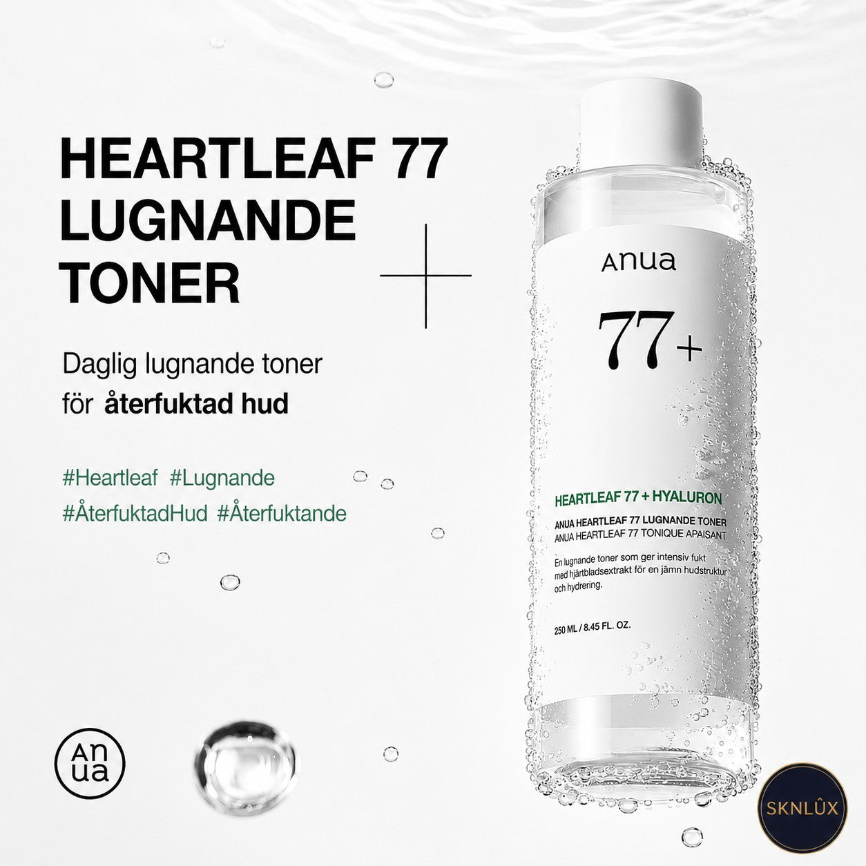 Anua Heartleaf 77% Soothing Toner 500ml - | SKNLÛX