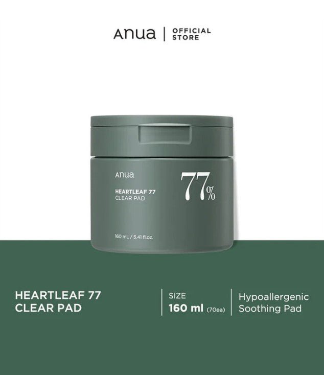 Anua Heartleaf 77 Toner Pad 160ml - | SKNLÛX