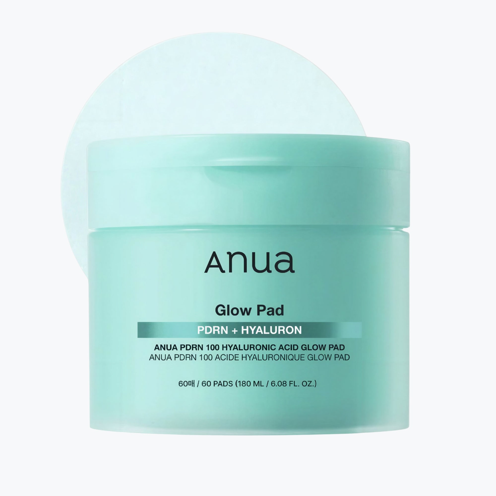 Anua PDRN 100 Hyaluronic Acid Glow Pad 60-Pads 180ml