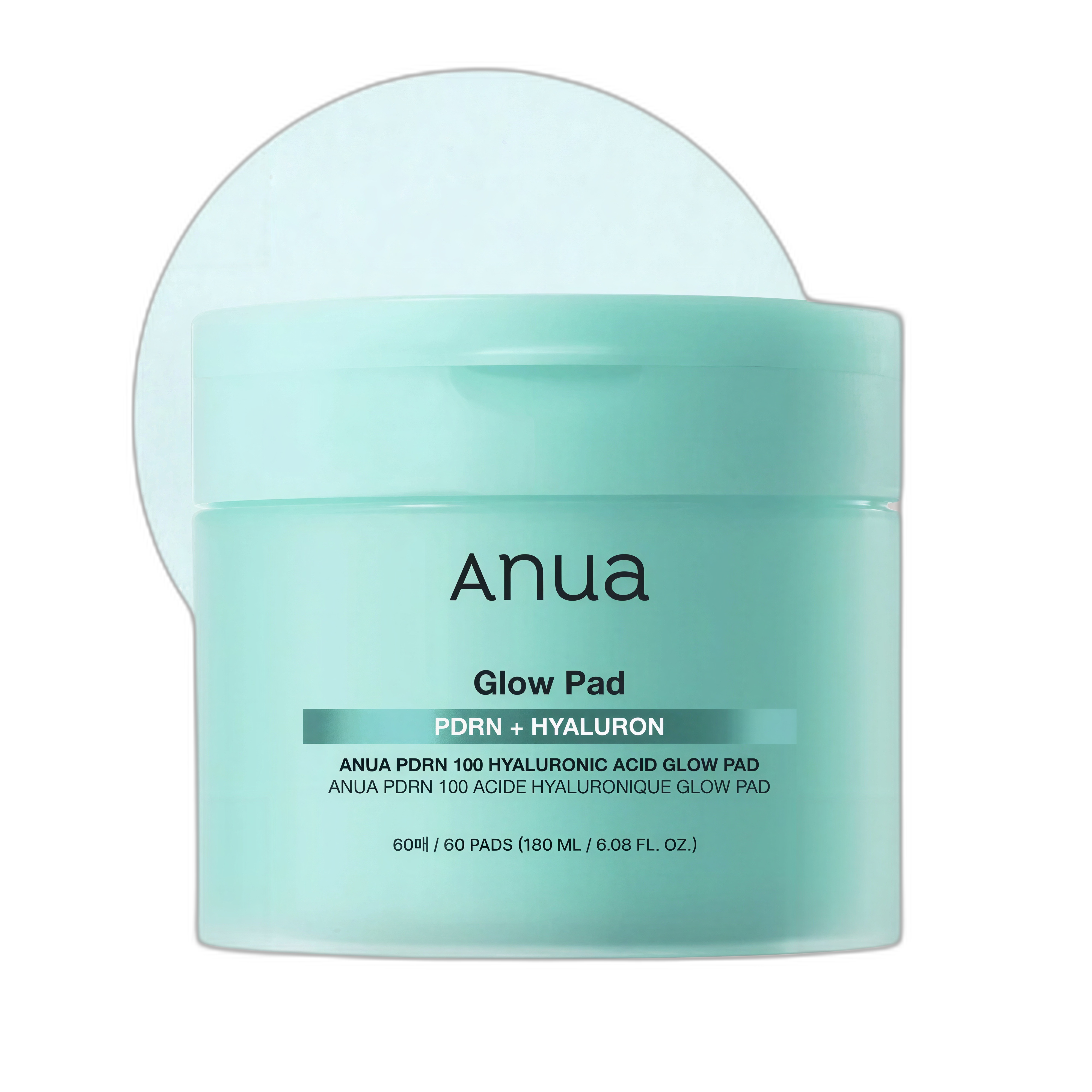 Anua PDRN 100 Hyaluronic Acid Glow Pad 60-Pads 180ml