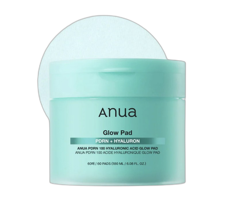 Anua PDRN 100 Hyaluronic Acid Glow Pad 60-Pads 180ml