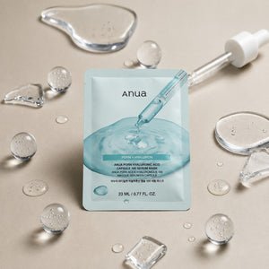 Anua PDRN hyaluronsyra serum-maska i påse, 23 ml