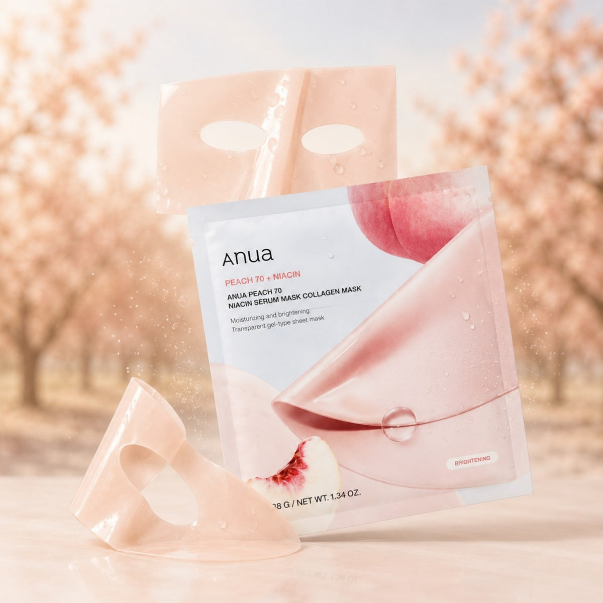 Anua Peach 70 Niacin Brightening Collagen Mask 38g
