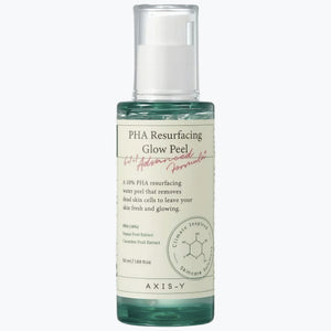 PHA-hudpeeling i grön genomskinlig flaska med genomskinligt lock, 50 ml