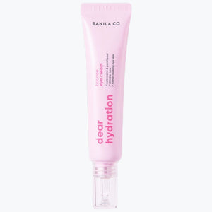 Ögonkräm i rosa tub från Banila Co med presspip