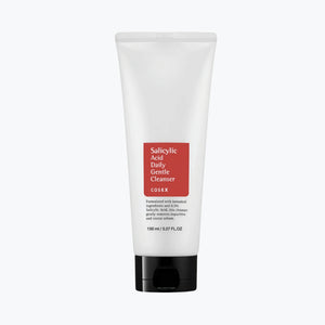 Vit rengöringstub med svart lock, COSRX salicylsyra 150 ml