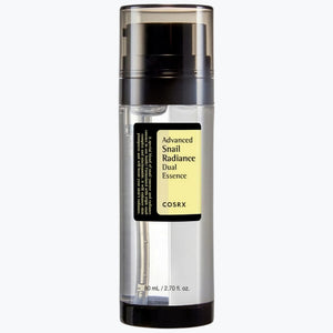 COSRX avancerad snigel-essens i genomskinlig flaska med svart lock, 80 ml