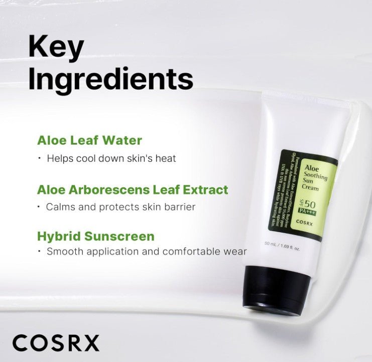 COSRX Aloe Soothing Sun Cream 50ml - | SKNLÛX